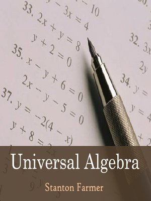 cover image of Universal Algebra